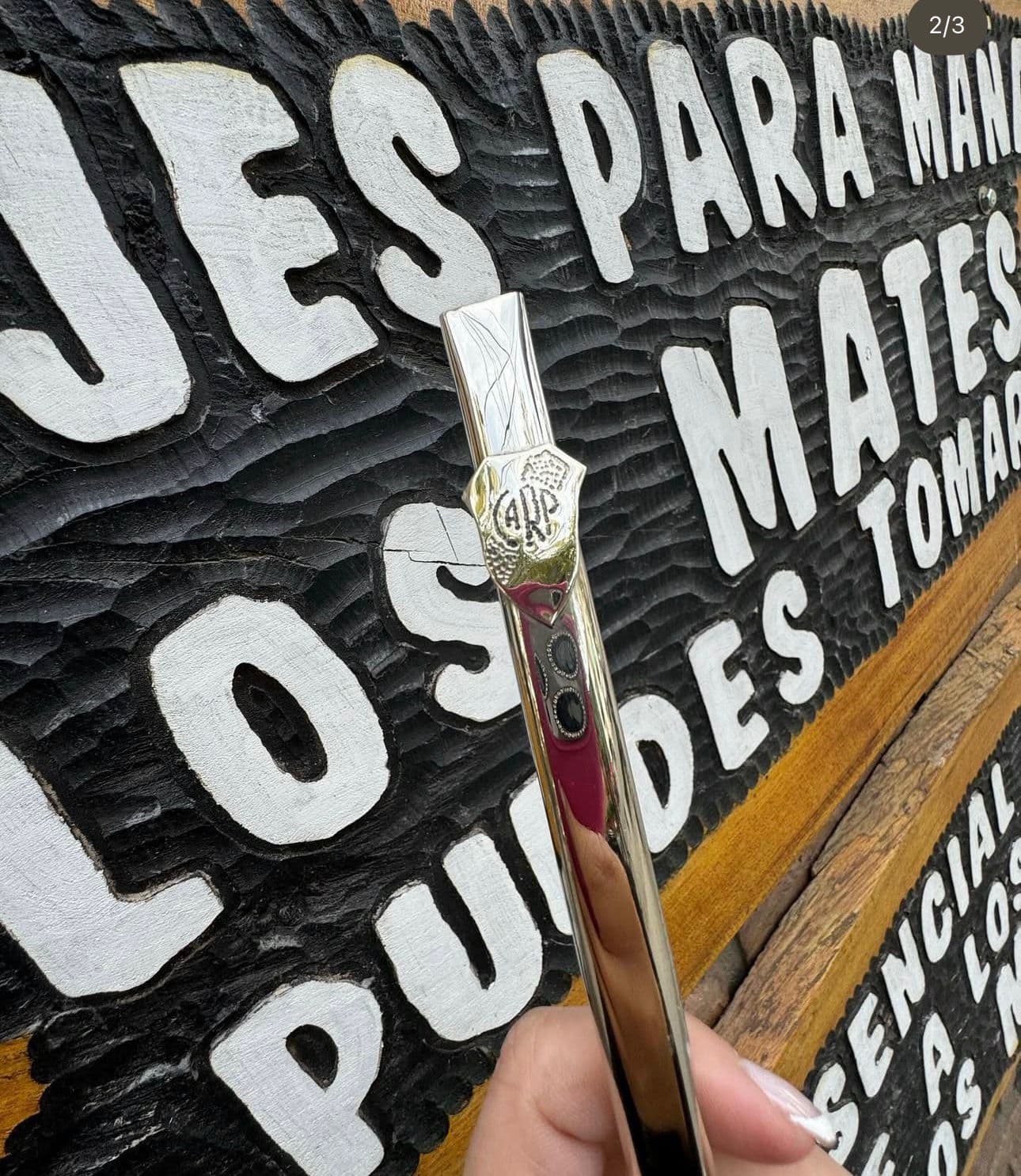 Bombilla alpaca River Plate