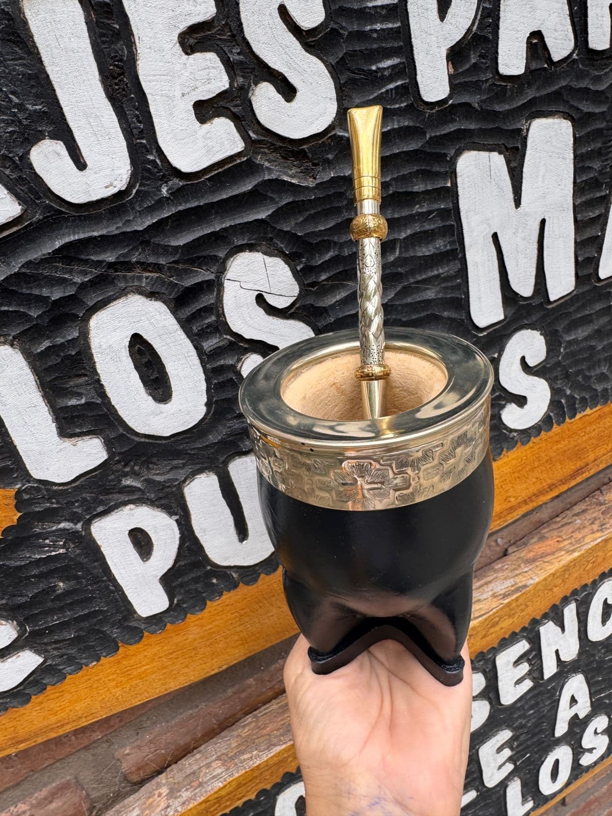 Mate imperial alpaca virola pampa