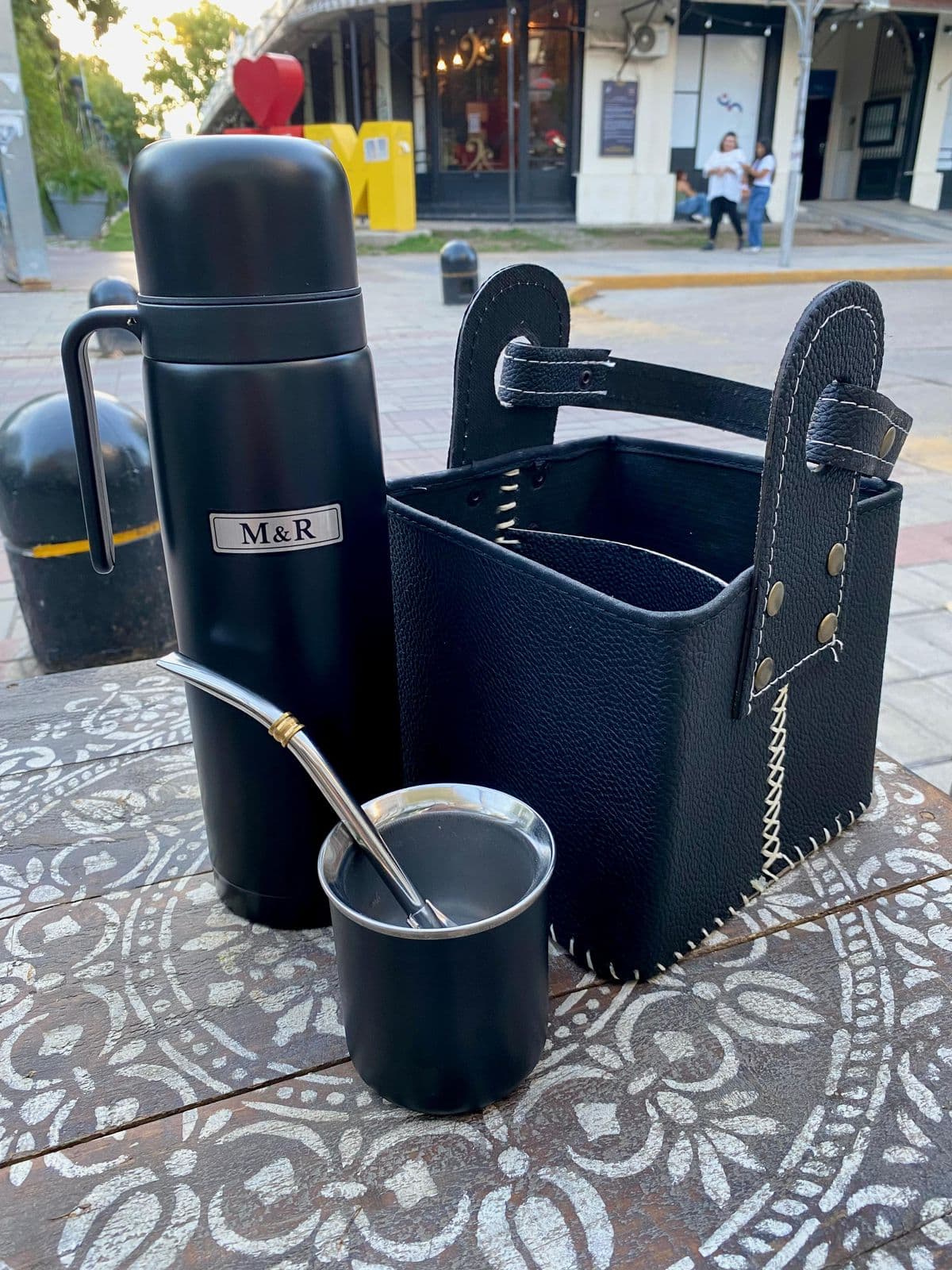 Combo Matero Canasta + termo media manija negro