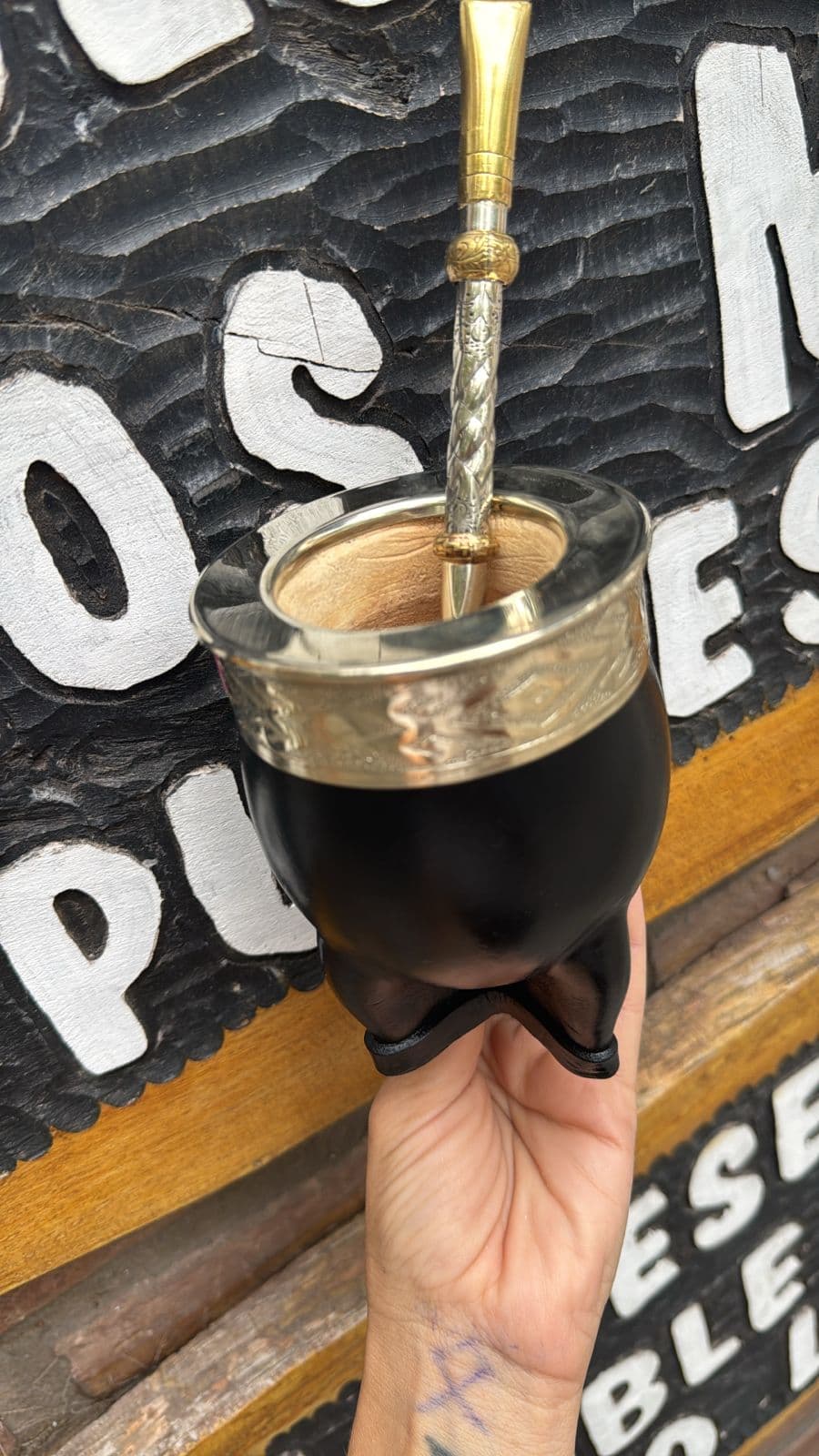 Mate imperial alpaca virola azteca