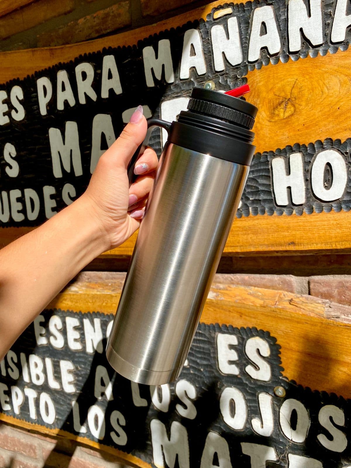 Termo media manija acero 1 Litro - a