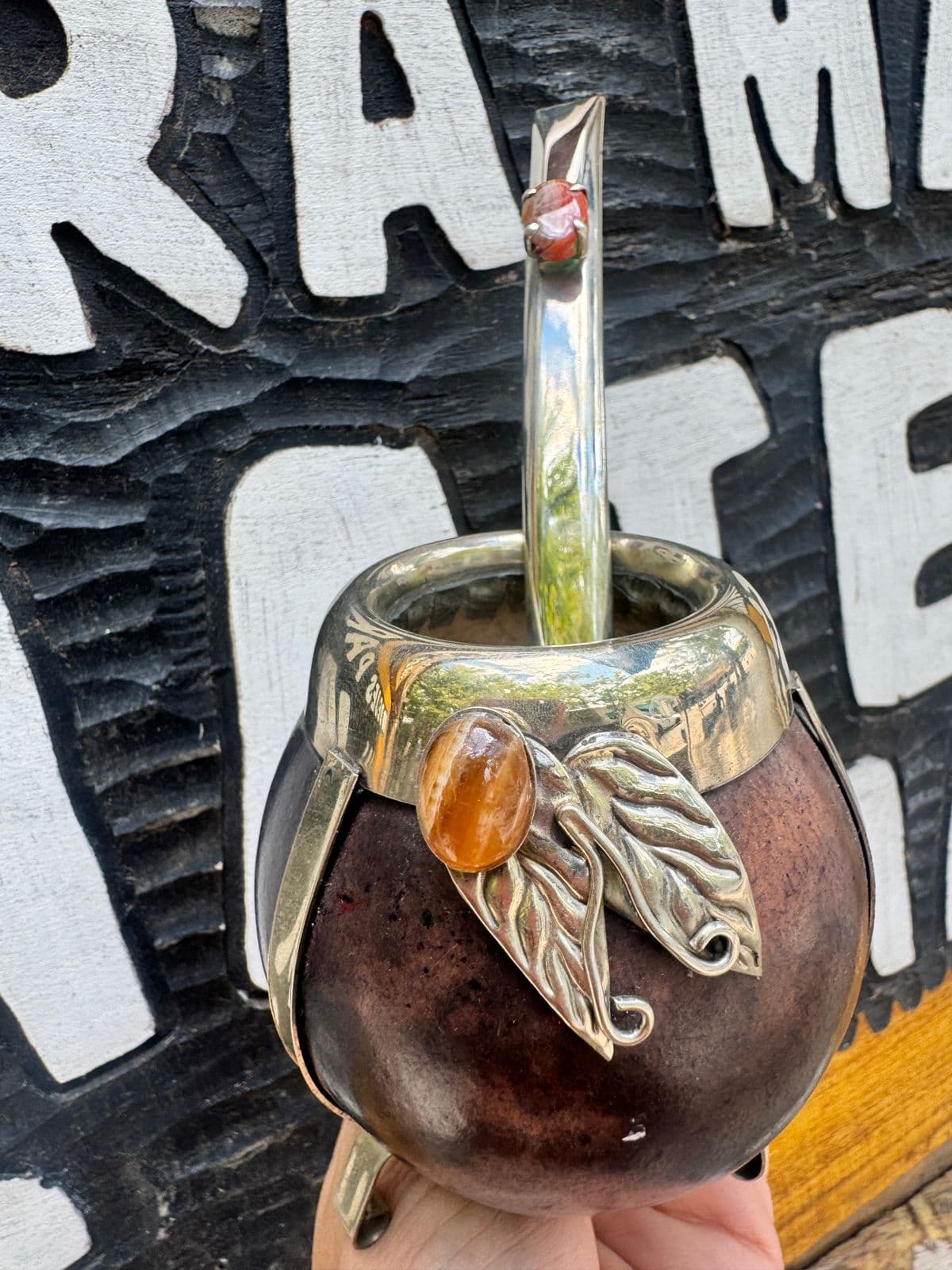 Mate Calabaza y Alpaca con piedra (modelos)