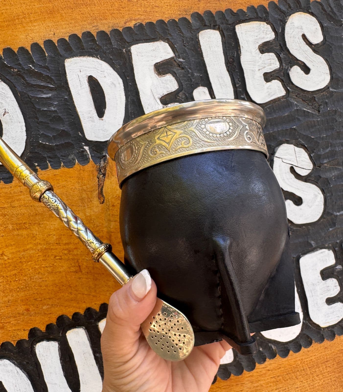 Mate camionero imperial uruguayo calabaza brasilera