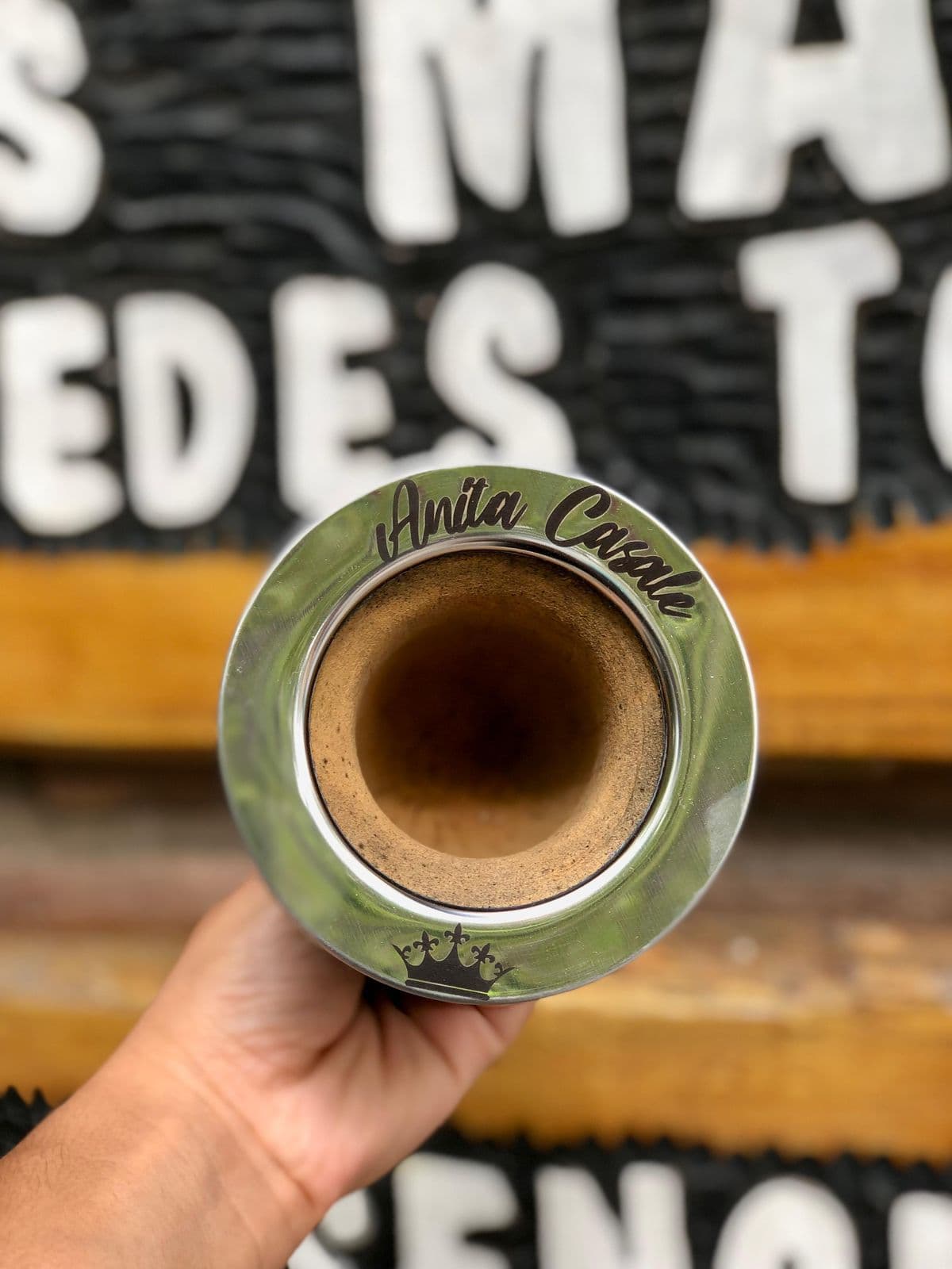 Mate camionero con grabado NOMBRES + bombilla