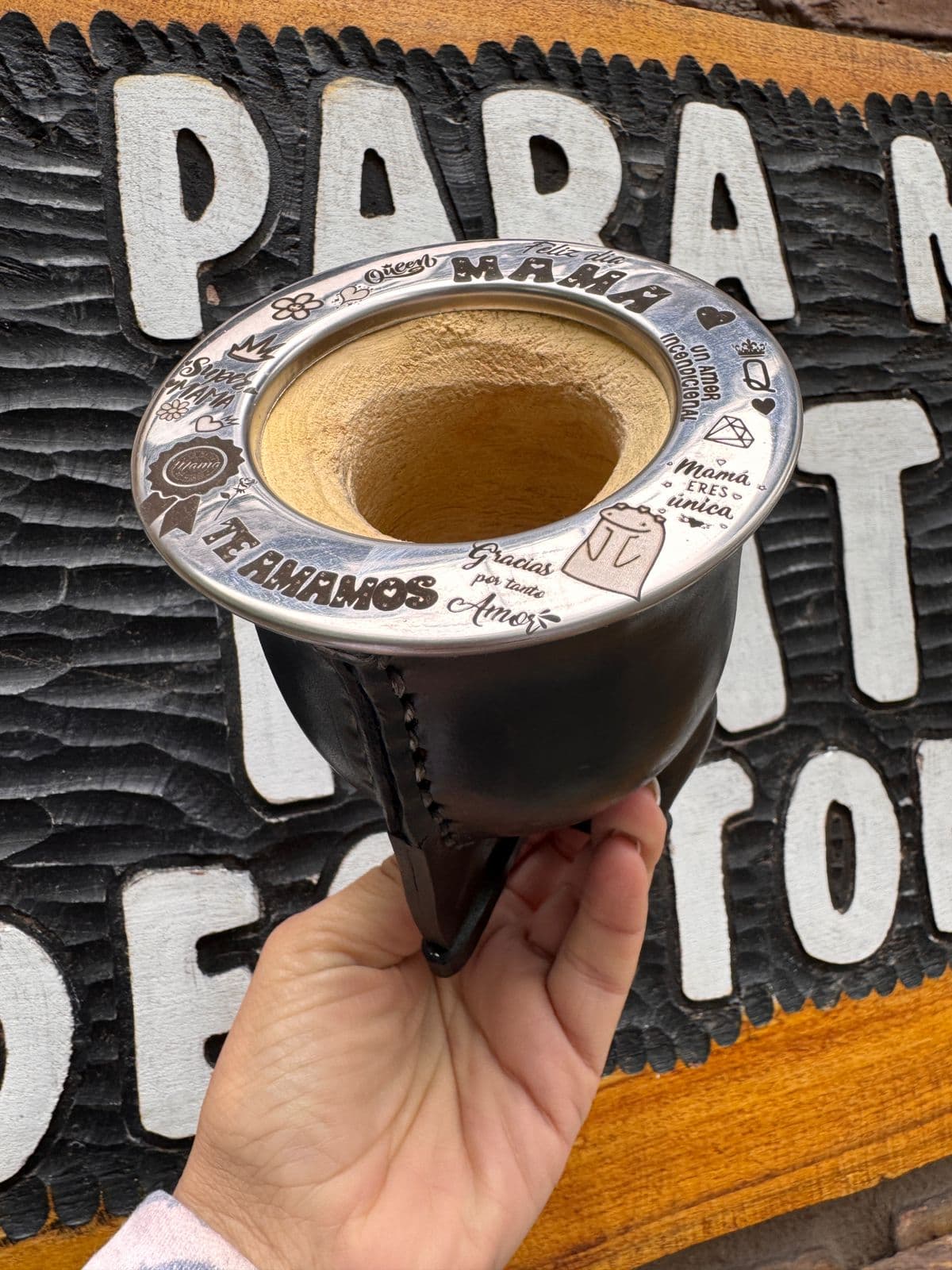 Mate Dia de la Madre - Negro